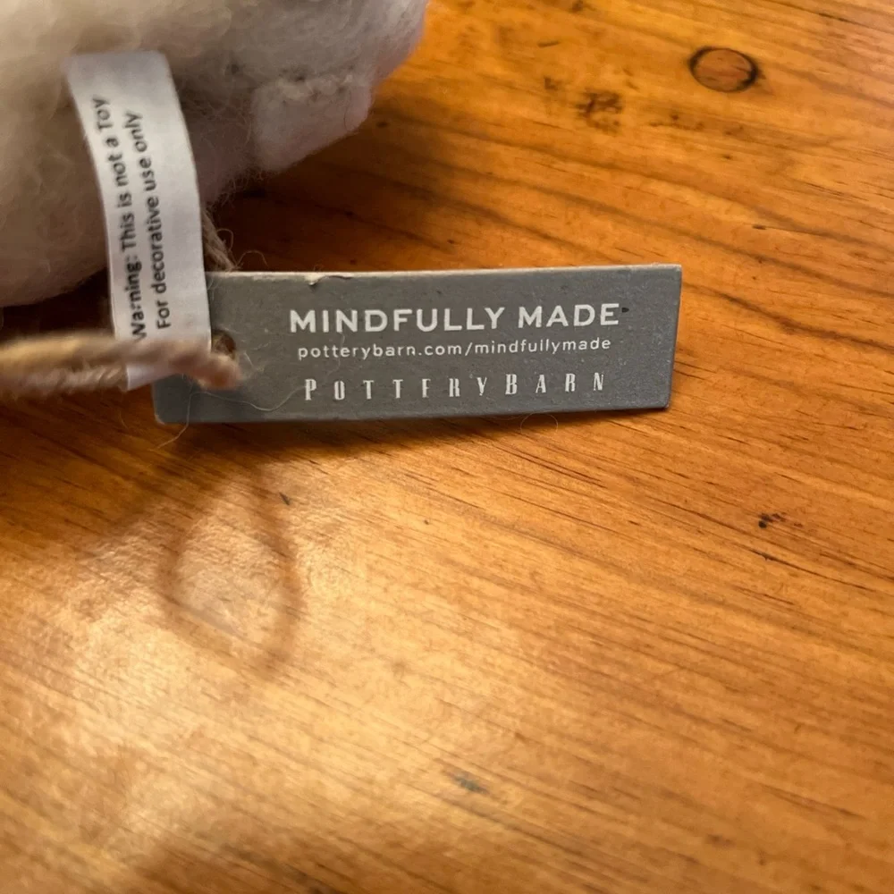 NWT - Pottery Barn Wool Sheep Ornament